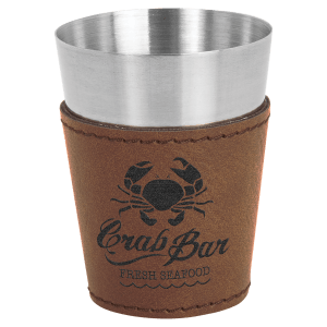 Leather Wrapped Shot Glass
