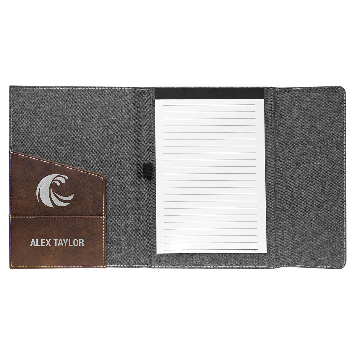 Personalized Canvas Portfolio with Notepad, Small