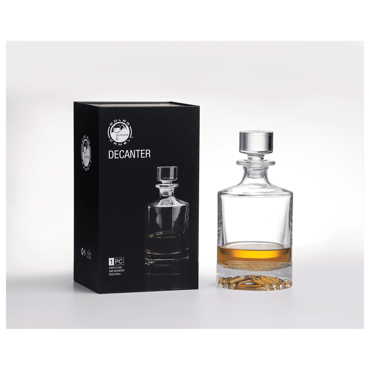 Personalized Whiskey Decanter with Rocks Glasses