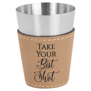 Leather Wrapped Shot Glass