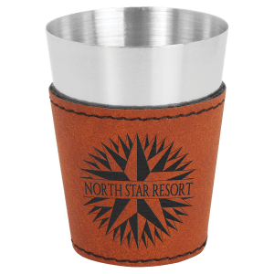 Leather Wrapped Shot Glass