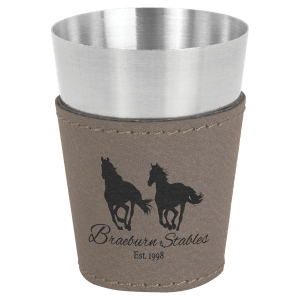 Leather Wrapped Shot Glass