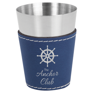 Leather Wrapped Shot Glass
