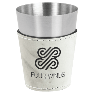Leather Wrapped Shot Glass