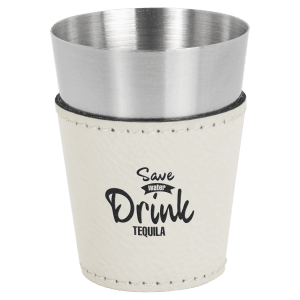 Leather Wrapped Shot Glass