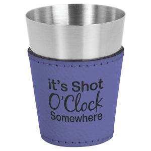Leather Wrapped Shot Glass