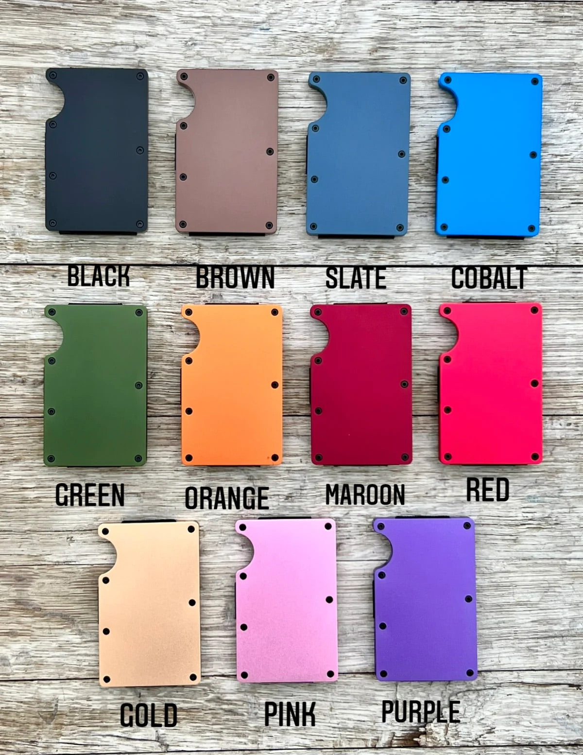 Anodized Metal Minimal RFID Wallet