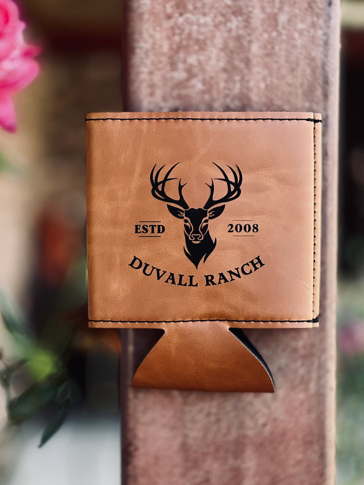 Heritage Collection Magnetic Leather Koozie - Set of 5
