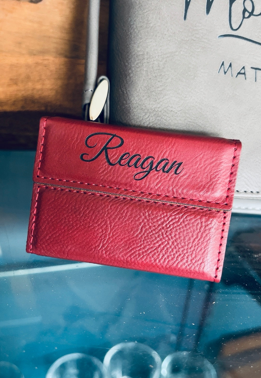 Hard Leather Business Card Holder