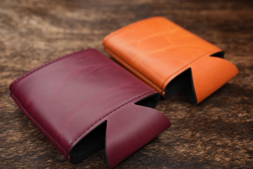 Heritage Collection Leather Koozie, Set of 5