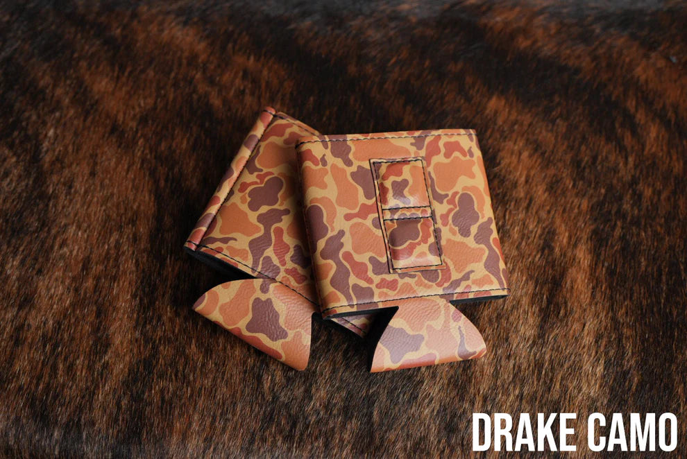 Heritage Collection Magnetic Leather Koozie - Set of 5