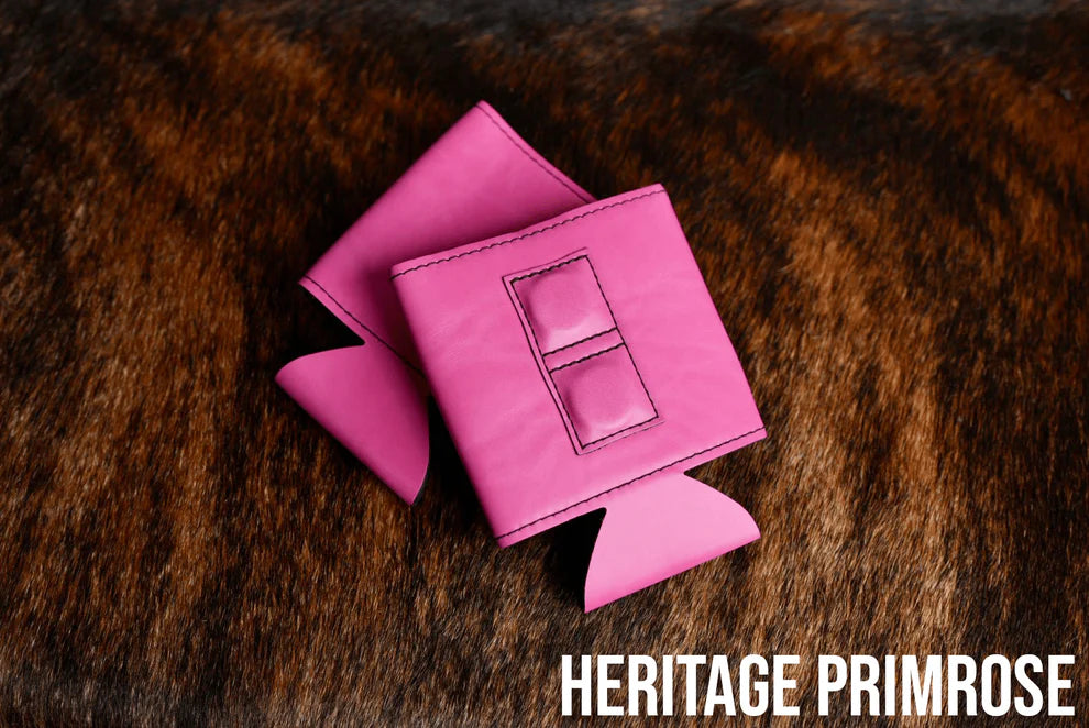 Heritage Collection Magnetic Leather Koozie - Set of 5