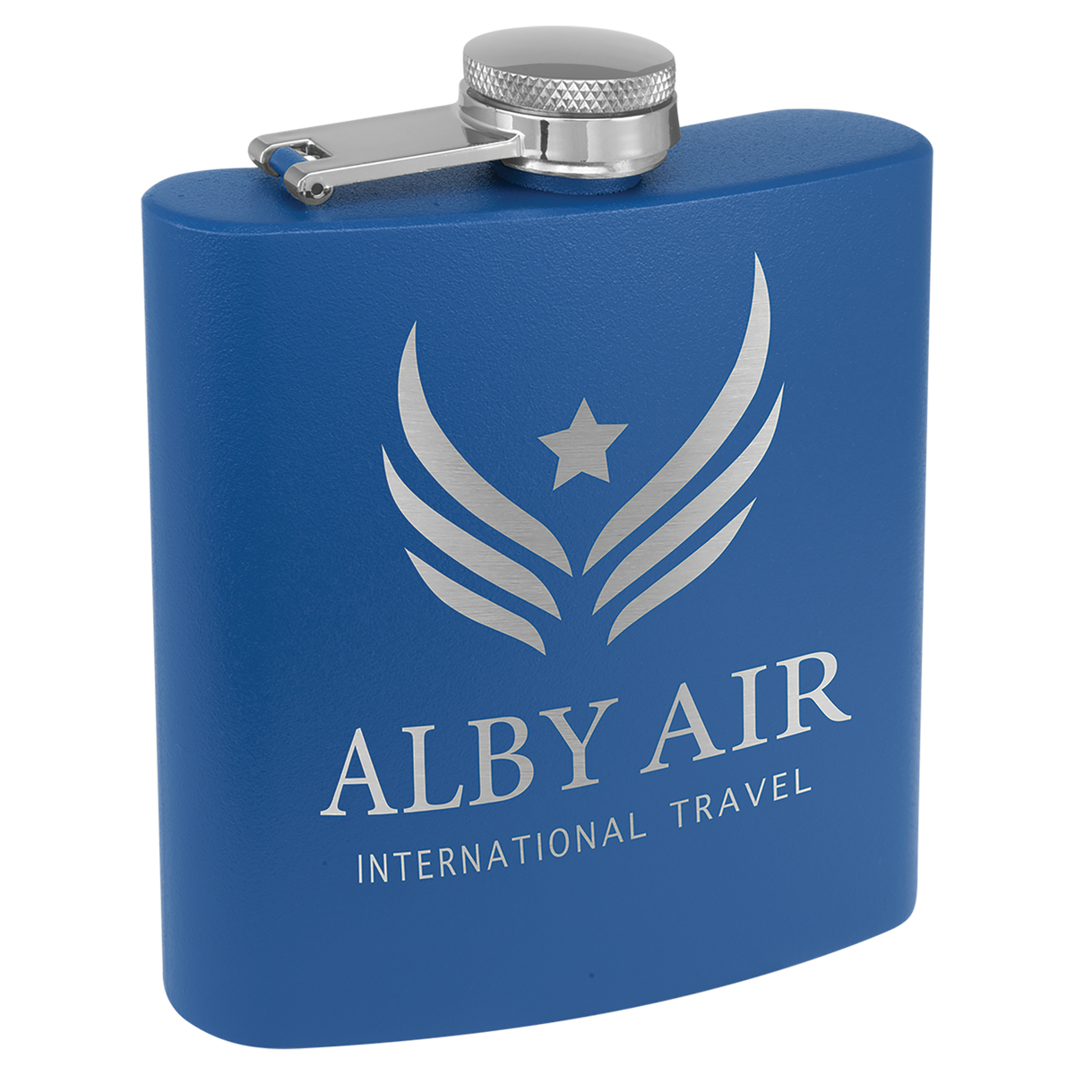 6 oz. Powder Coated Stainless Steel Flask