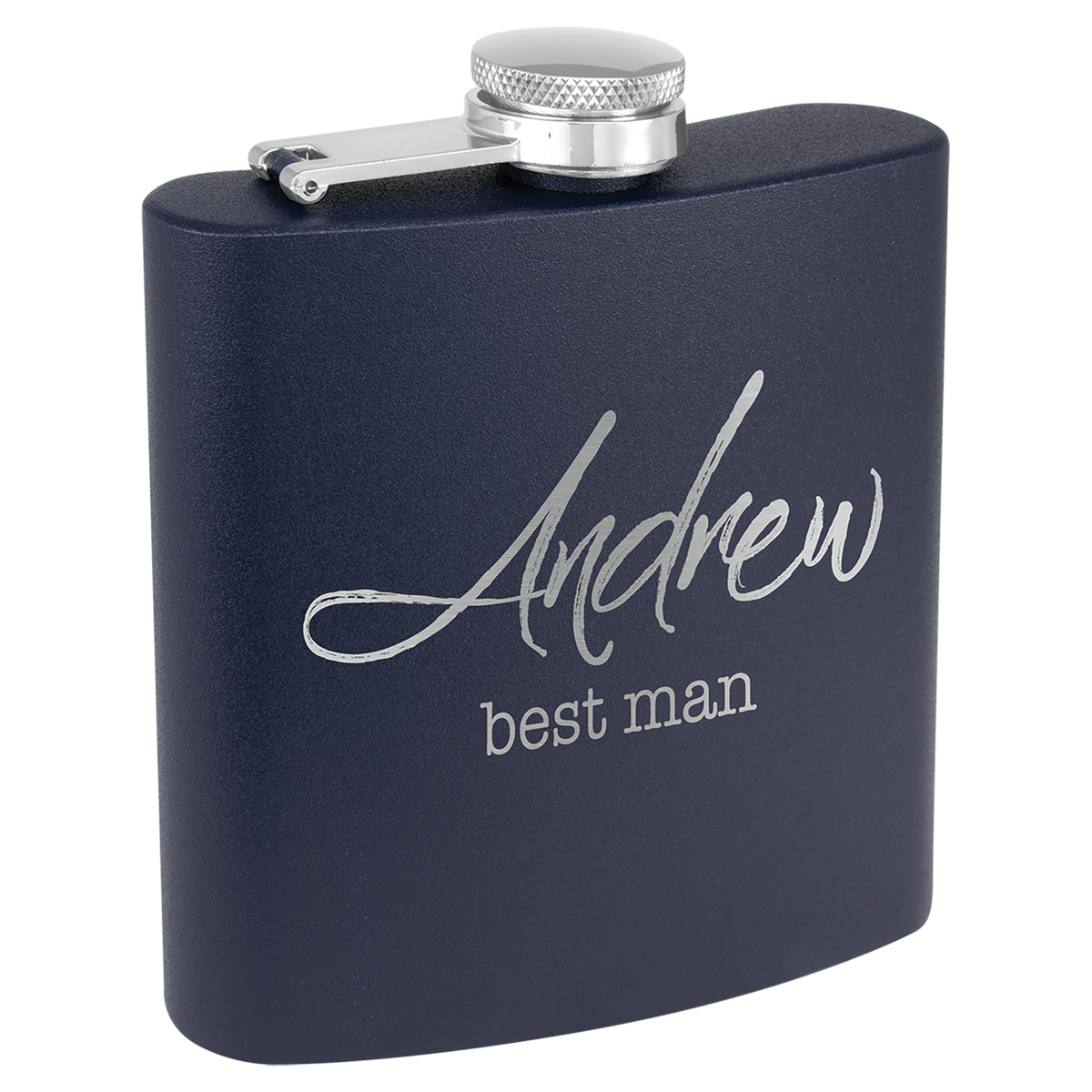 6 oz. Powder Coated Stainless Steel Flask