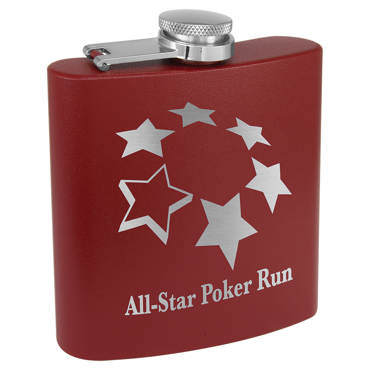 6 oz. Powder Coated Stainless Steel Flask