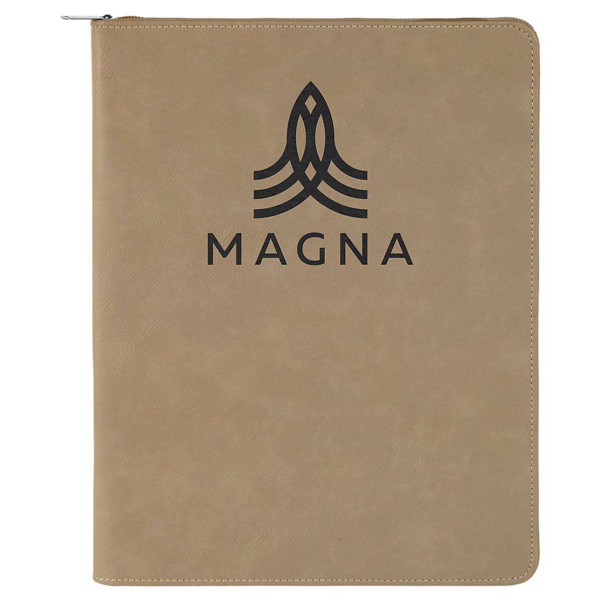 Personalized Zipper Portfolio with Notepad