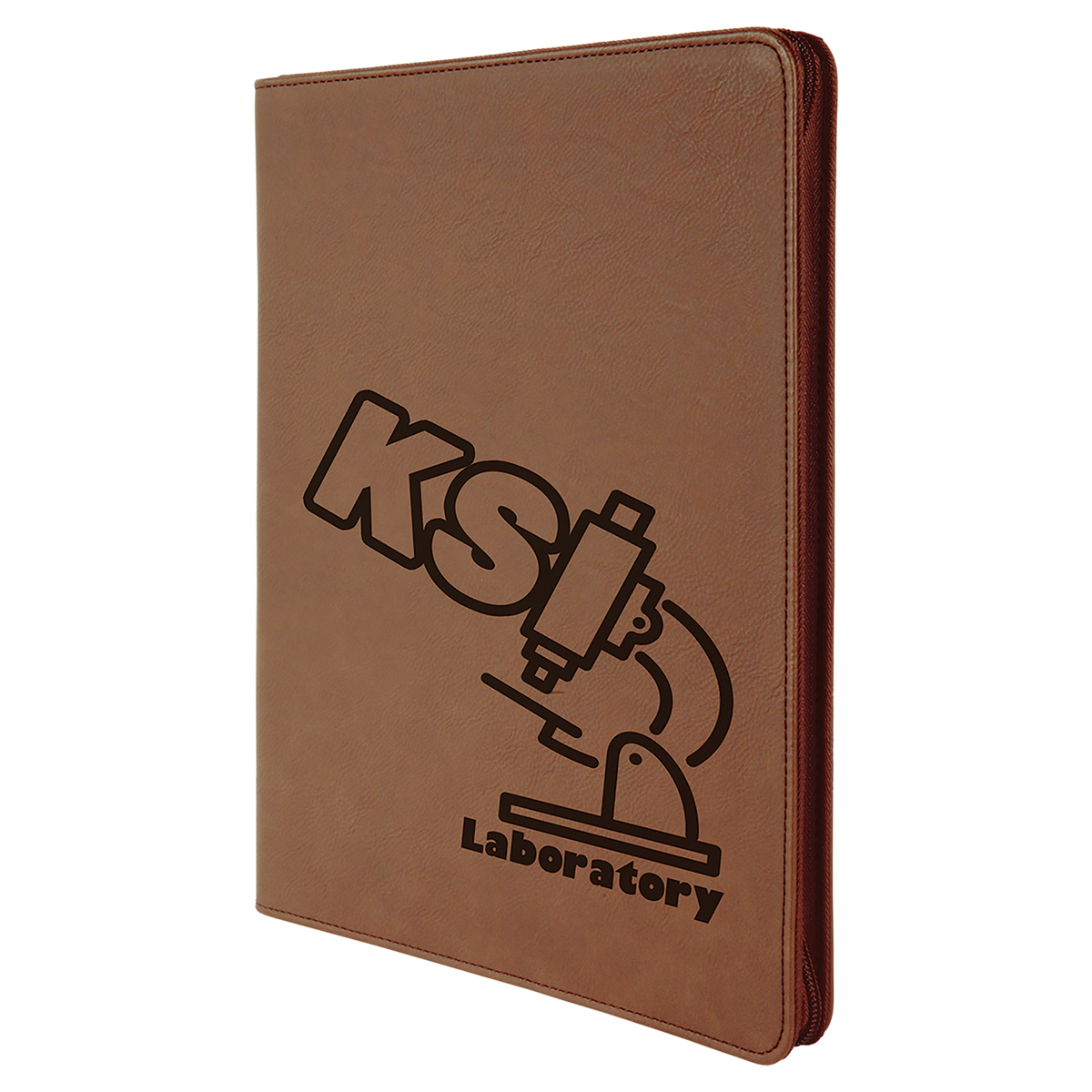 Personalized Zipper Portfolio with Notepad