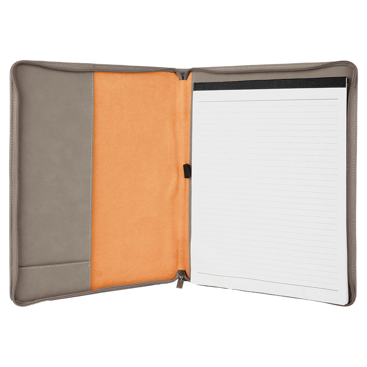 Personalized Zipper Portfolio with Notepad