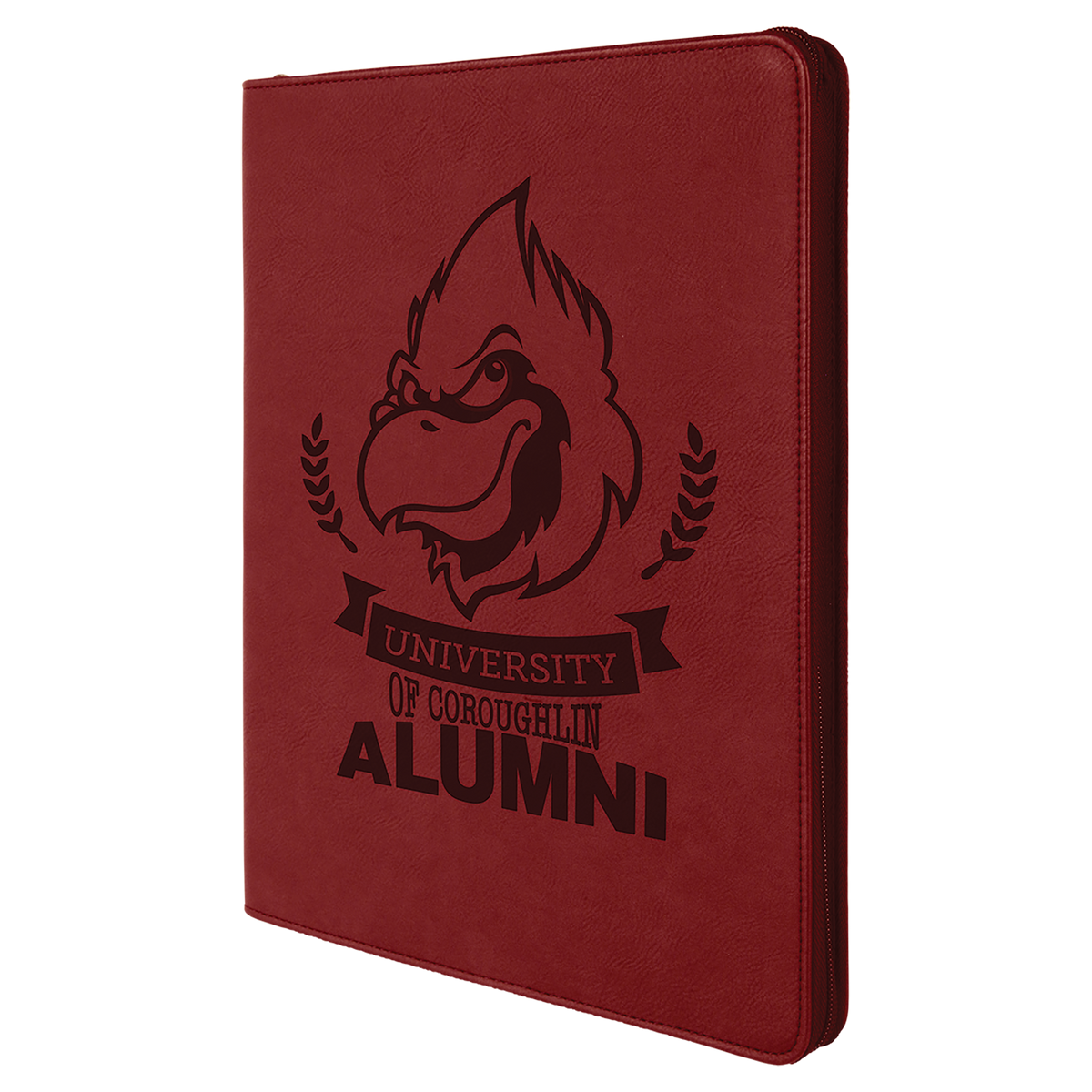 Personalized Zipper Portfolio with Notepad