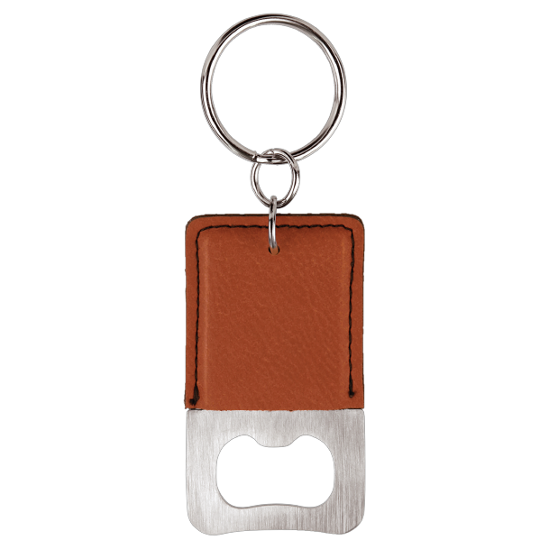 Personalized Rectangle Keychain with Bottle Opener