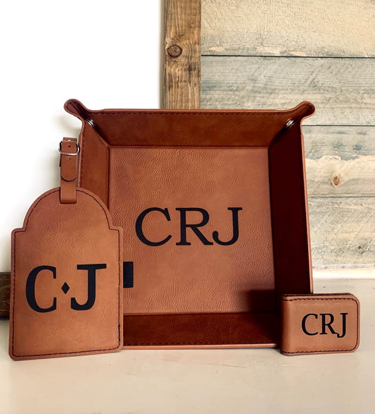 Personalized Valet Tray with Snaps