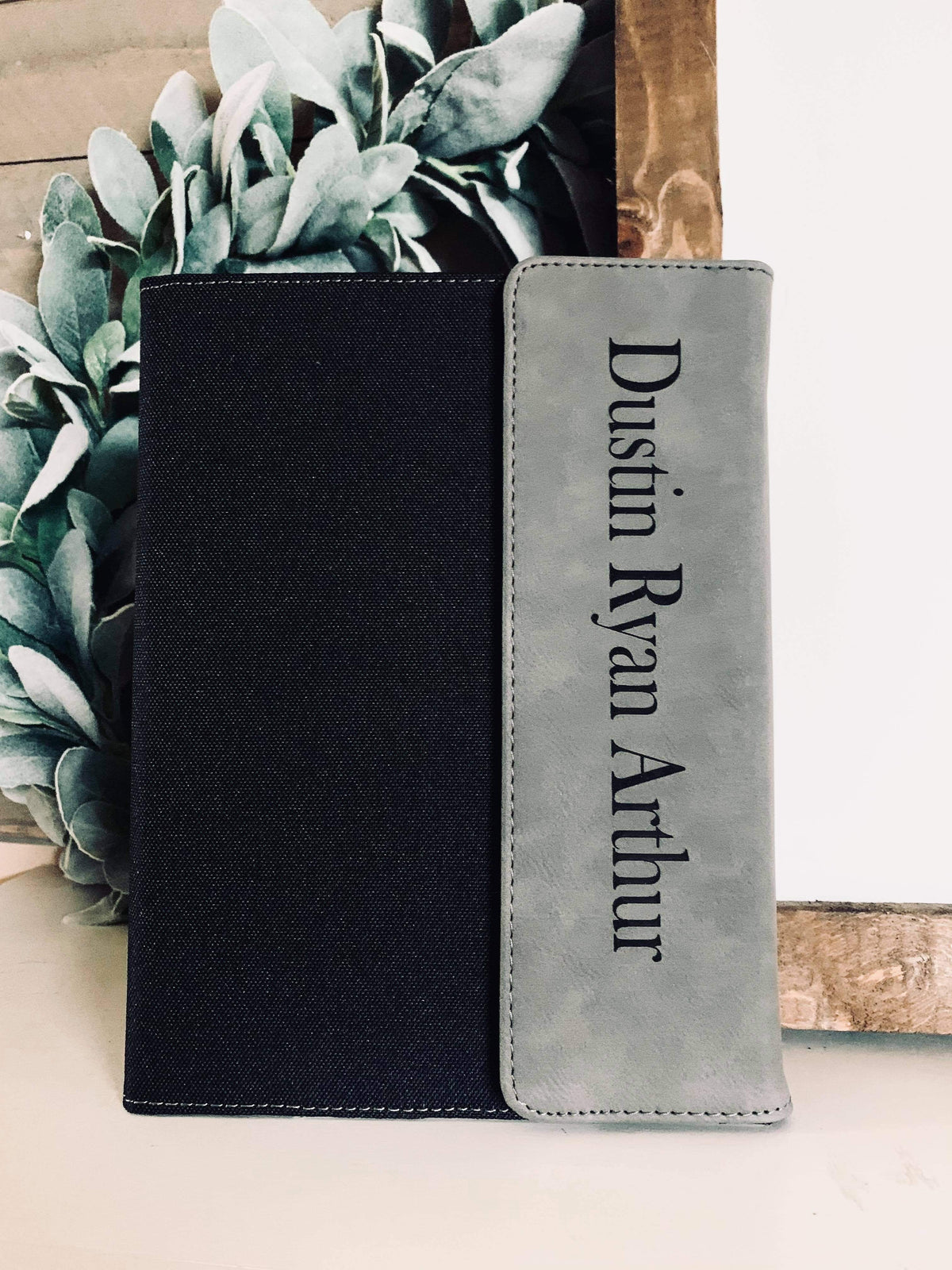 Personalized Canvas Portfolio with Notepad, Large