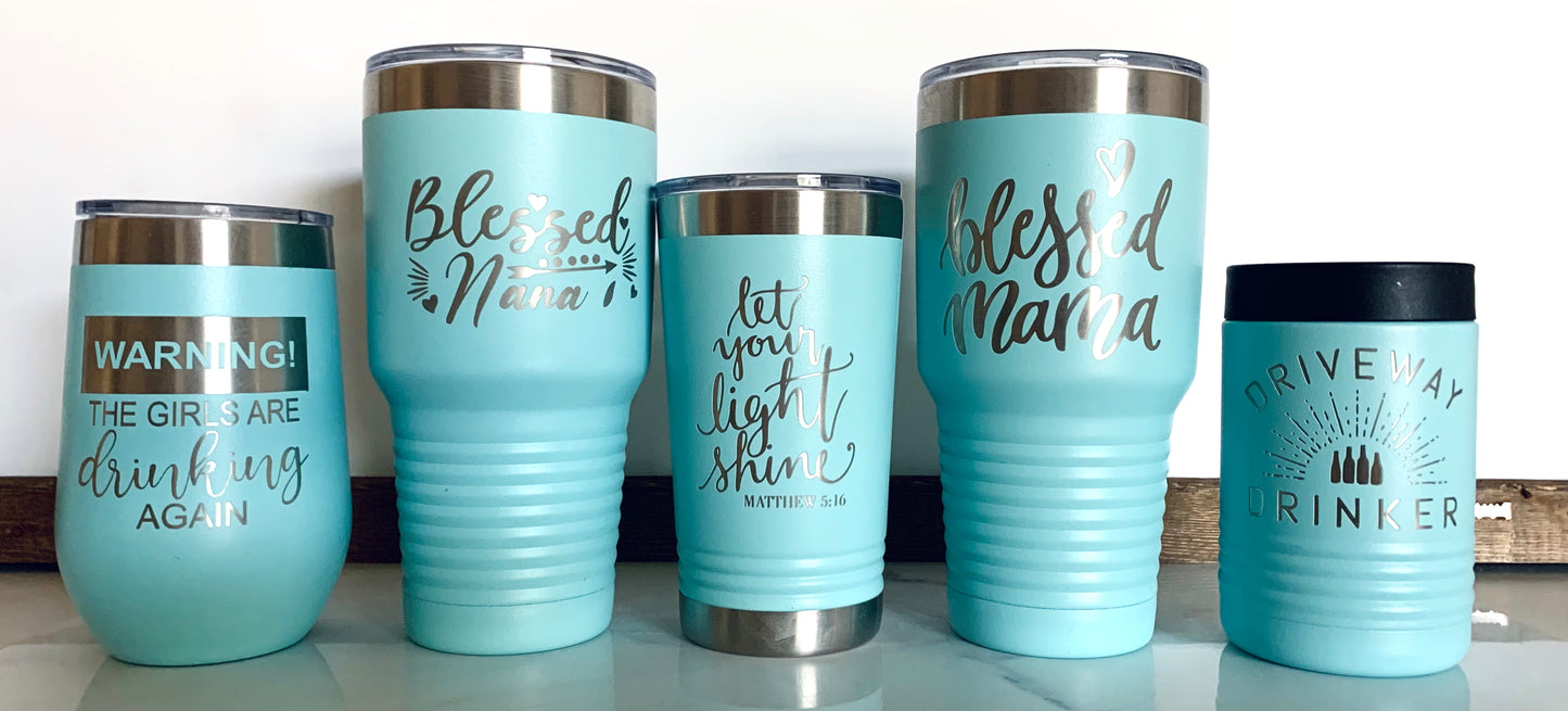 Powder Coated Stainless Koozie