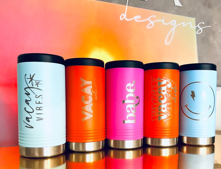 Slim Stainless Powder Coated Koozie