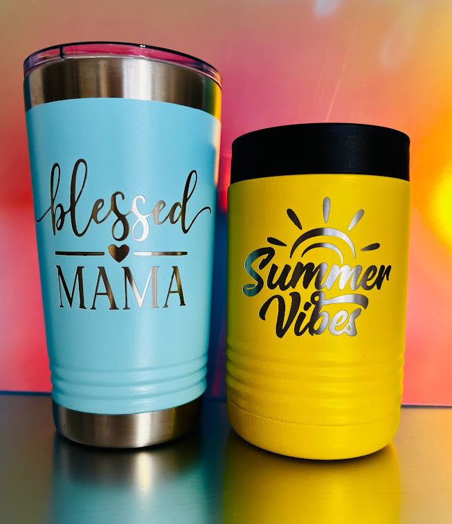 Powder Coated Stainless Koozie