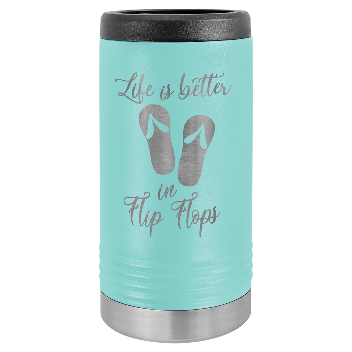 Slim Stainless Powder Coated Koozie