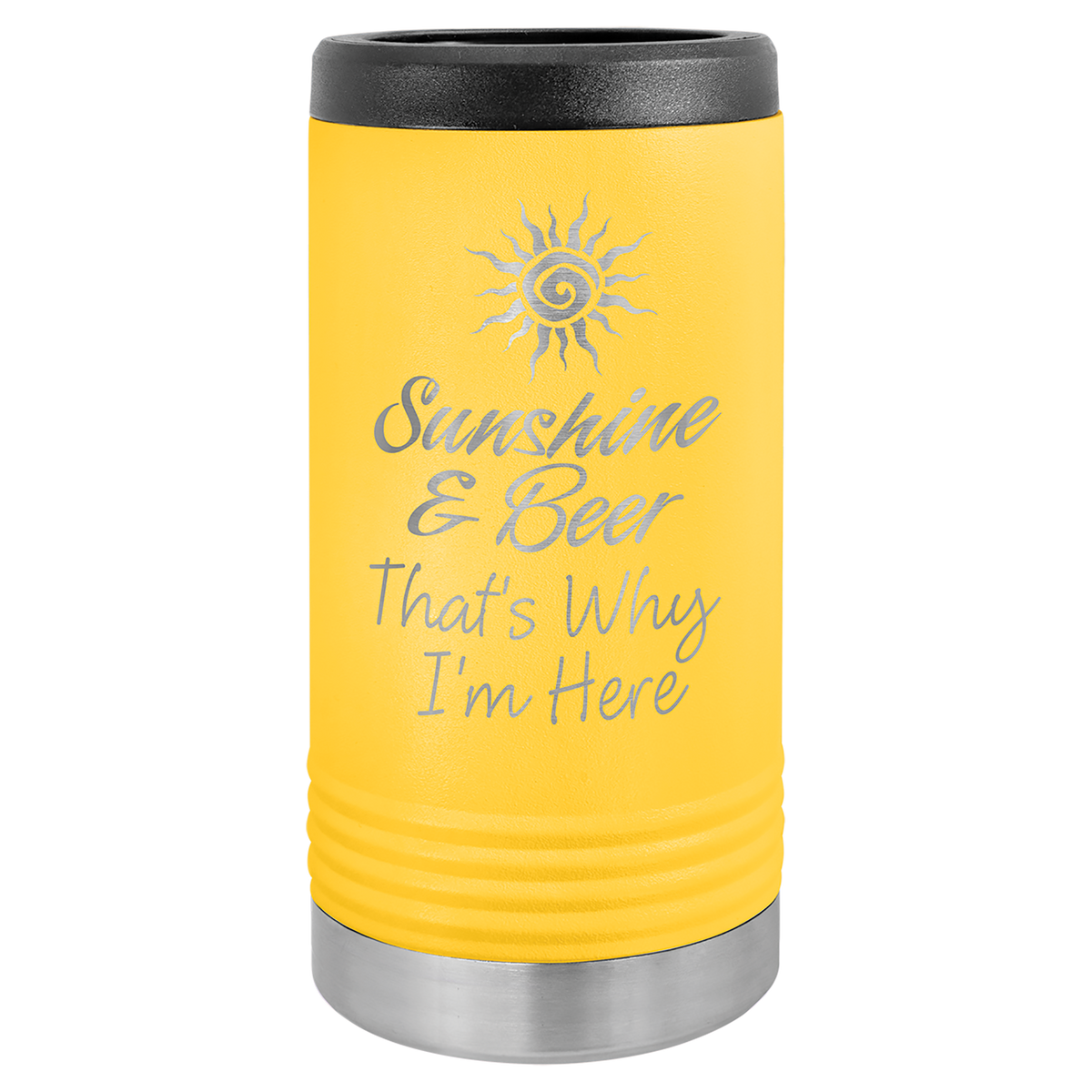 Slim Stainless Powder Coated Koozie
