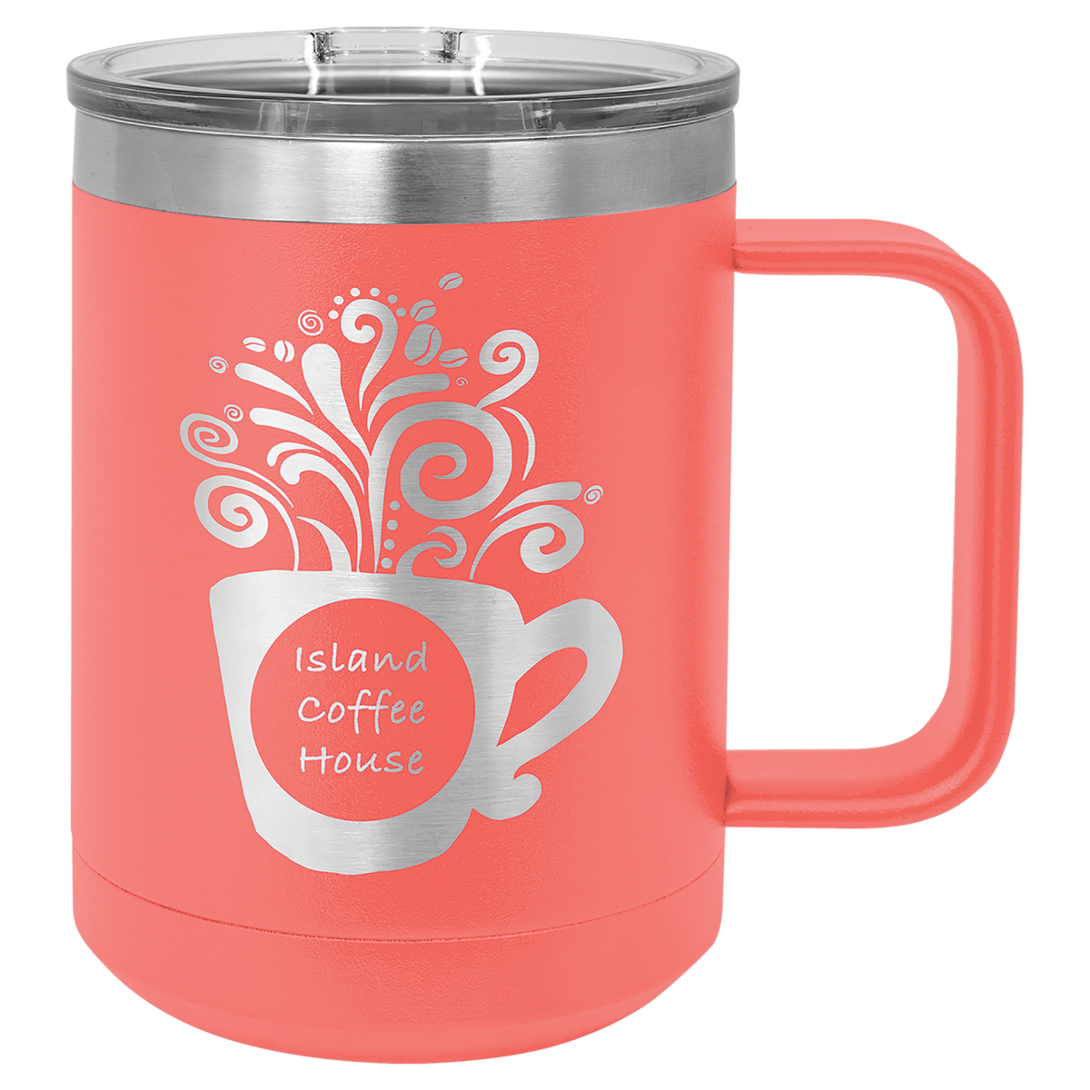 15 oz. Mug with Slider Lid and Handle