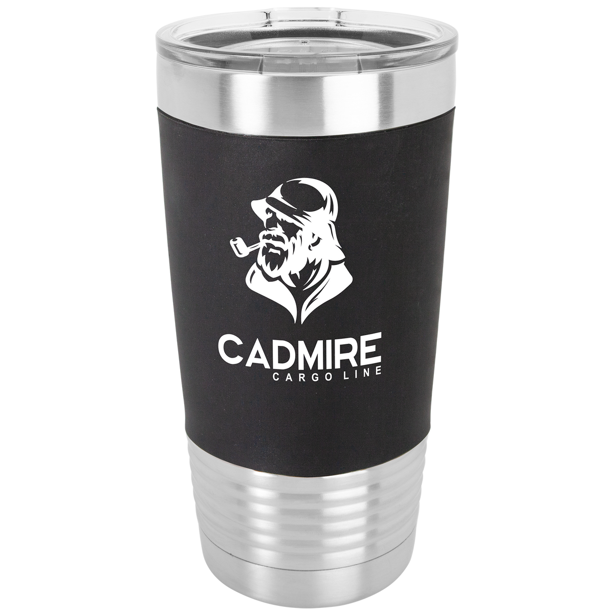20 oz. Tumbler with Silicone Grip and Clear Lid